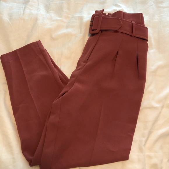 TOPSHOP ayla trousers pant 4 (0-2) pink - Picture 2 of 8